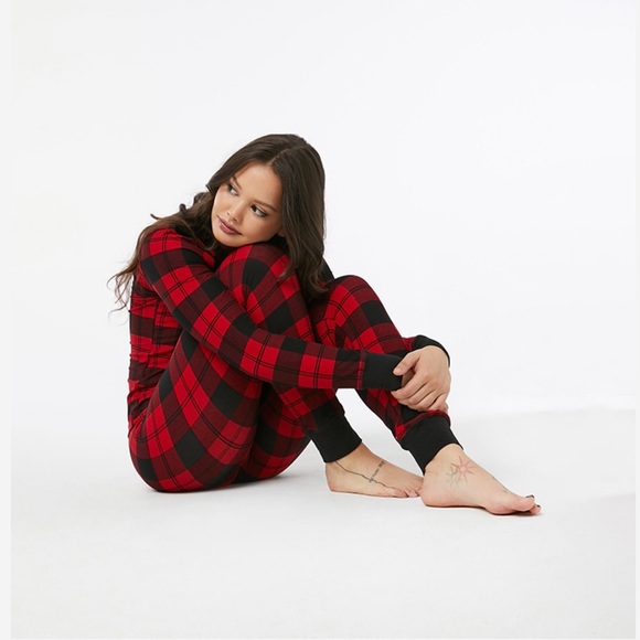 Ardene Plaid Skinny Jogger Pj Set /NWT - Picture 4 of 11